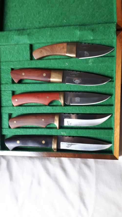 Knives & Daggers The Big Five Hunting Knife Set 5 Knives was listed